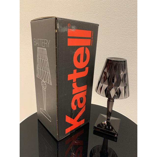 Kartell カルテル 充電式LEDテーブルランプ BATTERY バッテリー W11.5 D11.5 H25cm クローム SFHL-K - 5