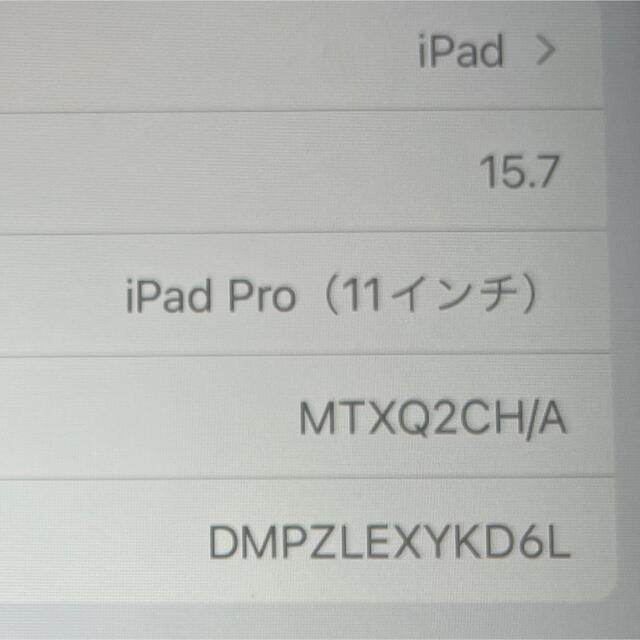 【ジャンク品】iPad Pro 11インチ 第一世代 256GB