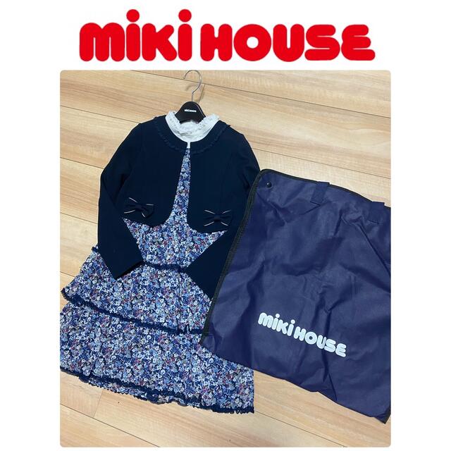 mikihouse(ミキハウス)の美品　現行品　フォーマル　ワンピース　入学式　卒園式 キッズ/ベビー/マタニティのキッズ服女の子用(90cm~)(ドレス/フォーマル)の商品写真