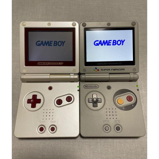 ゲームボーイアドバンス SP GBA SP IPS V2 付属品付き 2台セット