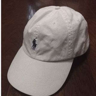 ポロラルフローレン(POLO RALPH LAUREN)のPOLO RALPH LAUREN　ロンハーマン　キャップ　帽子　白(キャップ)