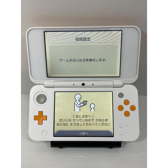 【完品・液晶美品】 Newニンテンドー2DS LL ホワイト×オレンジ 本体