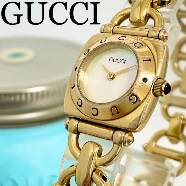 Gucci - 376 GUCCI グッチ時計　レディース腕時計　シェル　アンティーク　人気