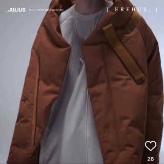 売切価格　JULIUS ダウンモッズコート　copper