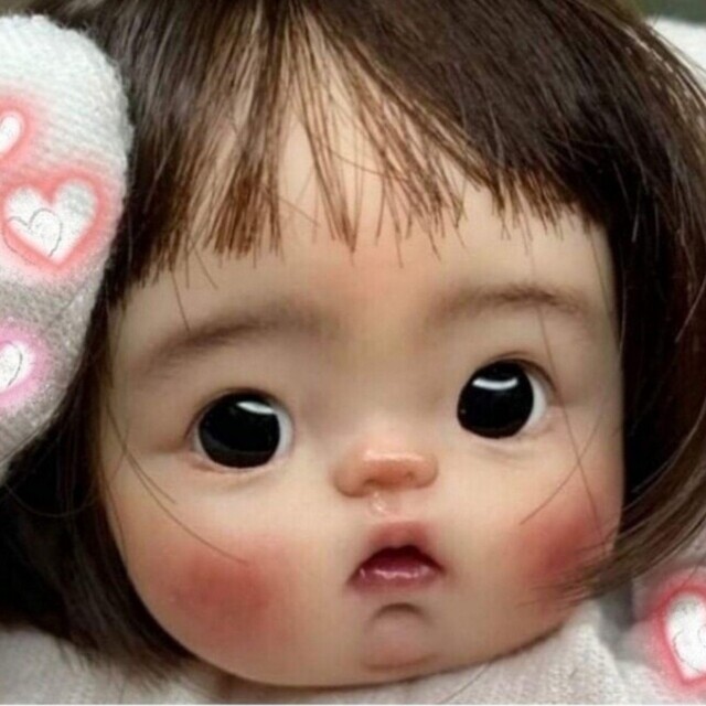 オビツ11 ob11 おメメ動きます ヘッド&ウイッグ&洋服(3枚目) 創作人形