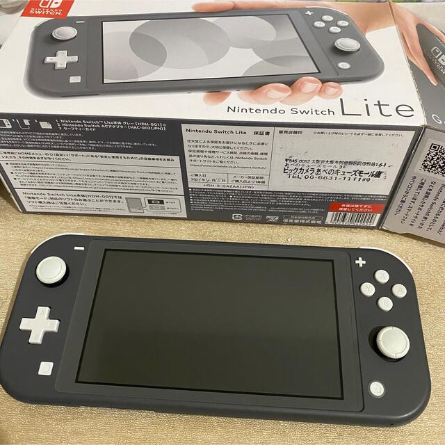 Nintendo Switch(ニンテンドースイッチ)のNintendo Switch LITE グレー エンタメ/ホビーのゲームソフト/ゲーム機本体(携帯用ゲーム機本体)の商品写真