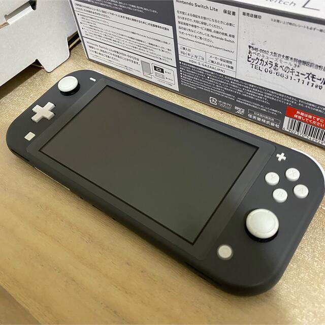 Nintendo Switch(ニンテンドースイッチ)のNintendo Switch LITE グレー エンタメ/ホビーのゲームソフト/ゲーム機本体(携帯用ゲーム機本体)の商品写真