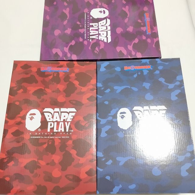 再再販! MEDICOM TOY 400% & 100% TIGER CAMO BAPE BE@RBRICK 3色