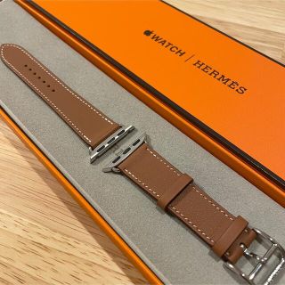 アップルウォッチ(Apple Watch)のApple watch Hermes レザーベルト 41mm(腕時計)