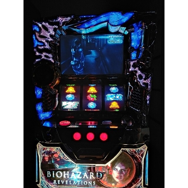 パチスロ実機 バイオハザードリベレーションズ コイン不要機付き-