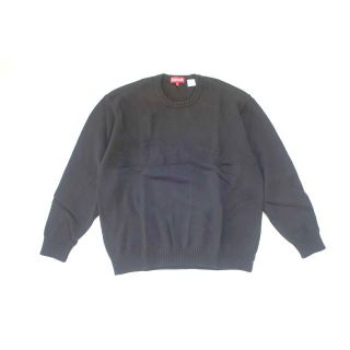 シュプリーム(Supreme)の(L)Supreme Tonal Paneled Sweaterセーター黒(ニット/セーター)