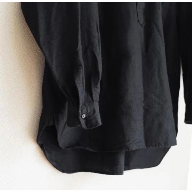 COMOLI(コモリ)のCOMOLI ウールシルクプルオーバーシャツ　ネイビー 3 メンズのトップス(シャツ)の商品写真