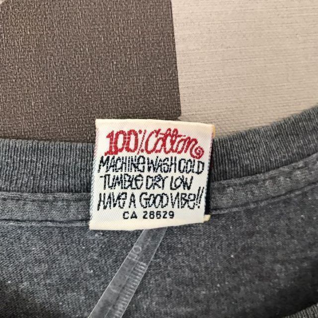 Old Stussy】90s前期刺繍マイクロロゴTシャツLグレーステューシー