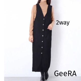 ジーラ(GeeRA)の2wayコーデュロイジャンパースカート GeeRA 新品タグ付き(その他)