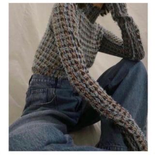 ルシェルブルー(LE CIEL BLEU)のアイレネ　IRENE カットヤーンニット　Cut Yarn Knit Tops (ニット/セーター)