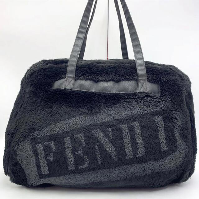 激レア★FENDI フェンディ ボア素材 モコモコ トートバッグ テディ 1