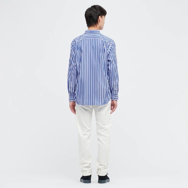 UNIQLO(ユニクロ)のユニクロ　エクストラファインコットンストライプシャツ　長袖　Ｍ　未開封　⭐新品⭐ メンズのトップス(シャツ)の商品写真