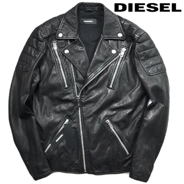 新作揃え Diesel 新品 Diesel ディーゼル R Pusmirウォッシュブルレザーライダース レザージャケット Eckan Org