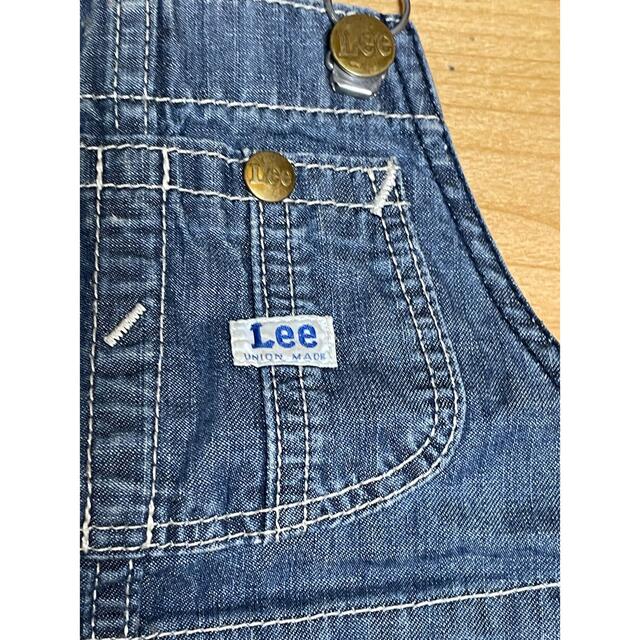 Lee(リー)のlee オーバーオール　デニム90 キッズ/ベビー/マタニティのキッズ服女の子用(90cm~)(スカート)の商品写真