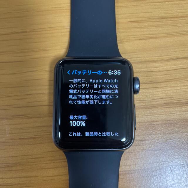 Apple Watch - APPLE WATCH 3 GPSモデル SGAL BK130-200の通販 by くま