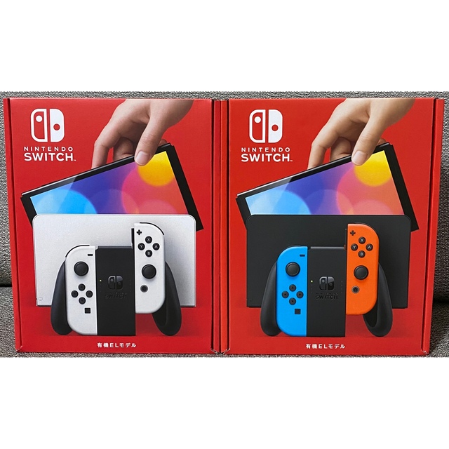 新品 Nintendo Switch 本体 有機EL ネオン1台　ホワイト1台