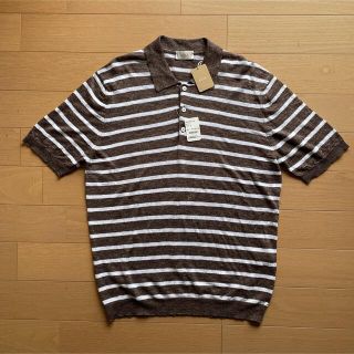 アルテア(ALTEA)のビームスで購入　アルテア　Altea リネンサマーニット ブラウン　M 新品(ニット/セーター)