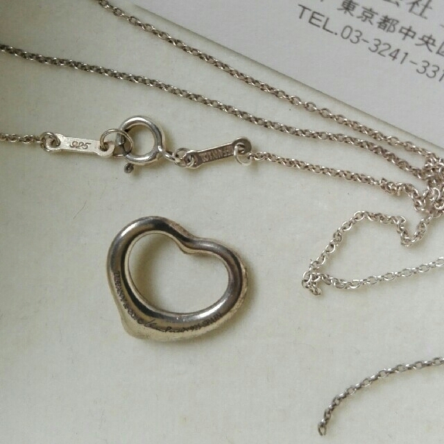 TIFFANY オープンハート ネックレス