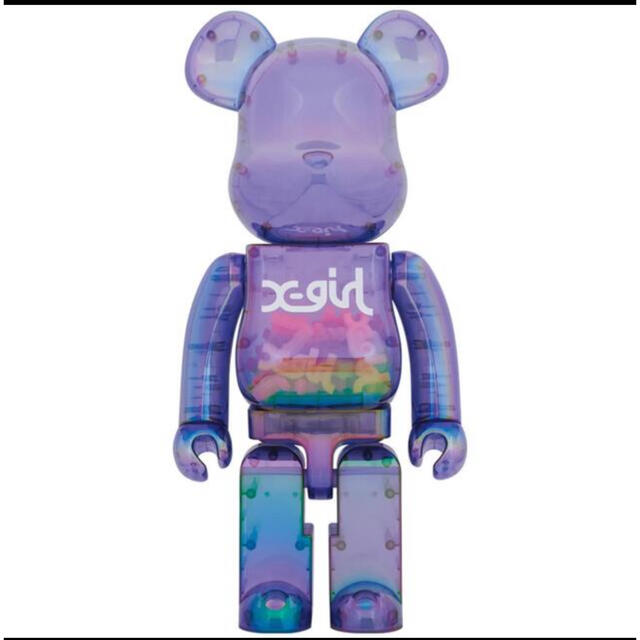 BE@RBRICK X-girl CLEAR PURPLE 1000%エンタメ/ホビー