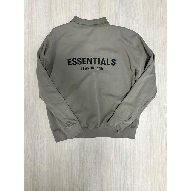 Mサイズ FOG ESSENTIALS ロゴ ロングスリーブポロシャツ 21SS