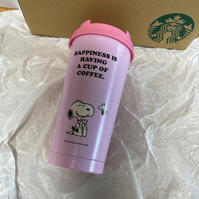 スタバ　ステンレスToGoロゴタンブラー PEANUTS 473ml ピンク