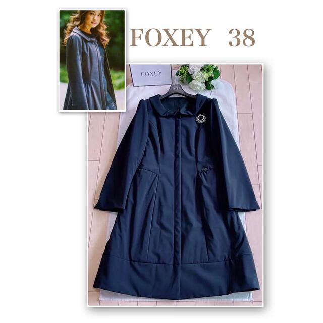 国内在庫】 FOXEY 極美品 Rene 中綿コー38 CUSHIO RAINY FOXEY