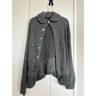 COMME des GARCONS - トリココムデギャルソン ウール 丸襟カーディガン