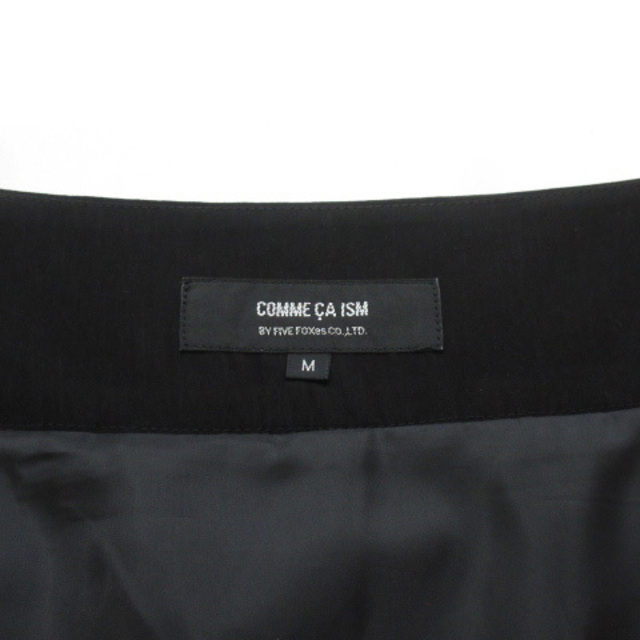 COMME CA ISM(コムサイズム)のコムサイズム COMME CA ISM スカート フレア タック M 黒 レディースのスカート(ひざ丈スカート)の商品写真