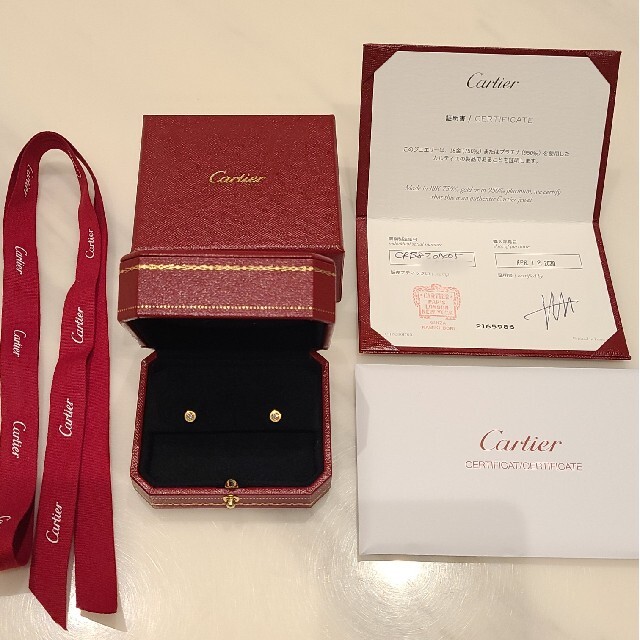 Cartier - 美品☆カルティエ ダムール 21万☆SM ピアス  ディアマン　レジェ