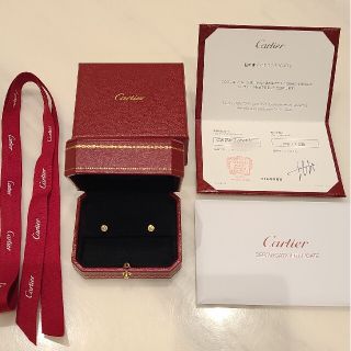 カルティエ(Cartier)の美品☆カルティエ ダムール 21万☆SM ピアス  ディアマン　レジェ(ピアス)