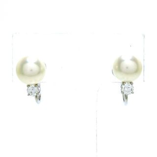 ミキモト(MIKIMOTO)のミキモト イヤリング美品  - アイボリー(イヤリング)