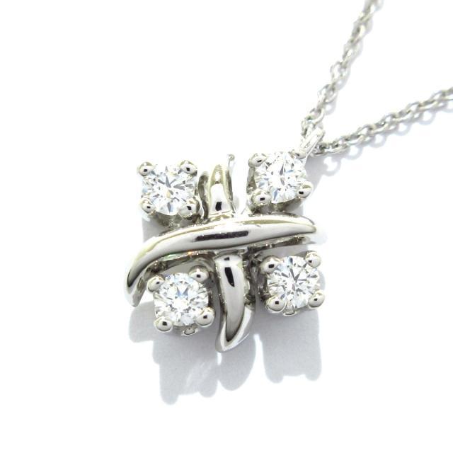 極美品⭐️Tiffany プラチナ ダイヤモンド ガーデンフラワーネックレス 極美品⭐️Tiffany プラチナ ダイヤモンド ガーデンフラワーネックレス