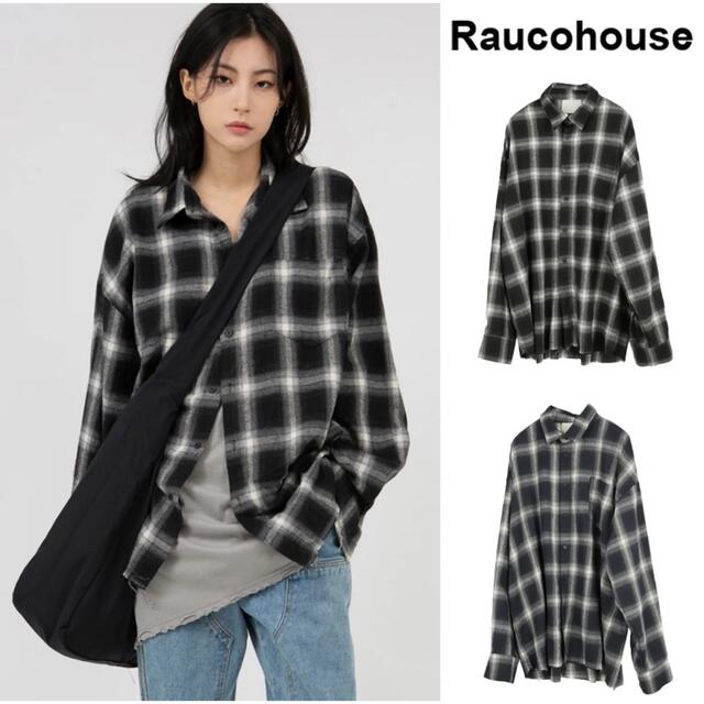 Raucohouse cut-off check overshirt