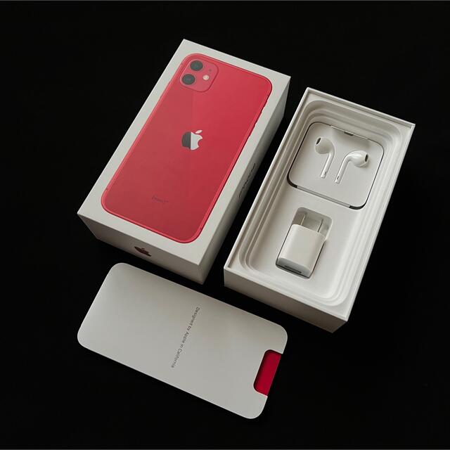 美品 iPhone 11 64GB レッド SIMフリー 美品 iPhone 11 64GB レッド SIMフリー