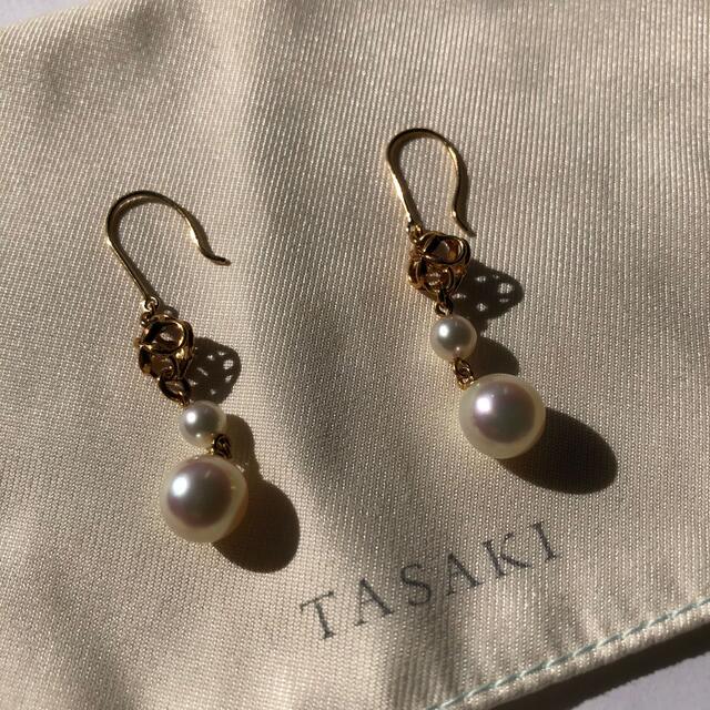 TASAKI 7mmあこや真珠ピアス（18k）