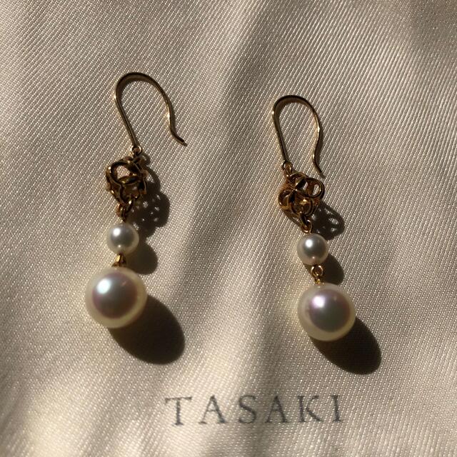 tasaki】田崎真珠 あこや真珠 18k ピアス - ピアス