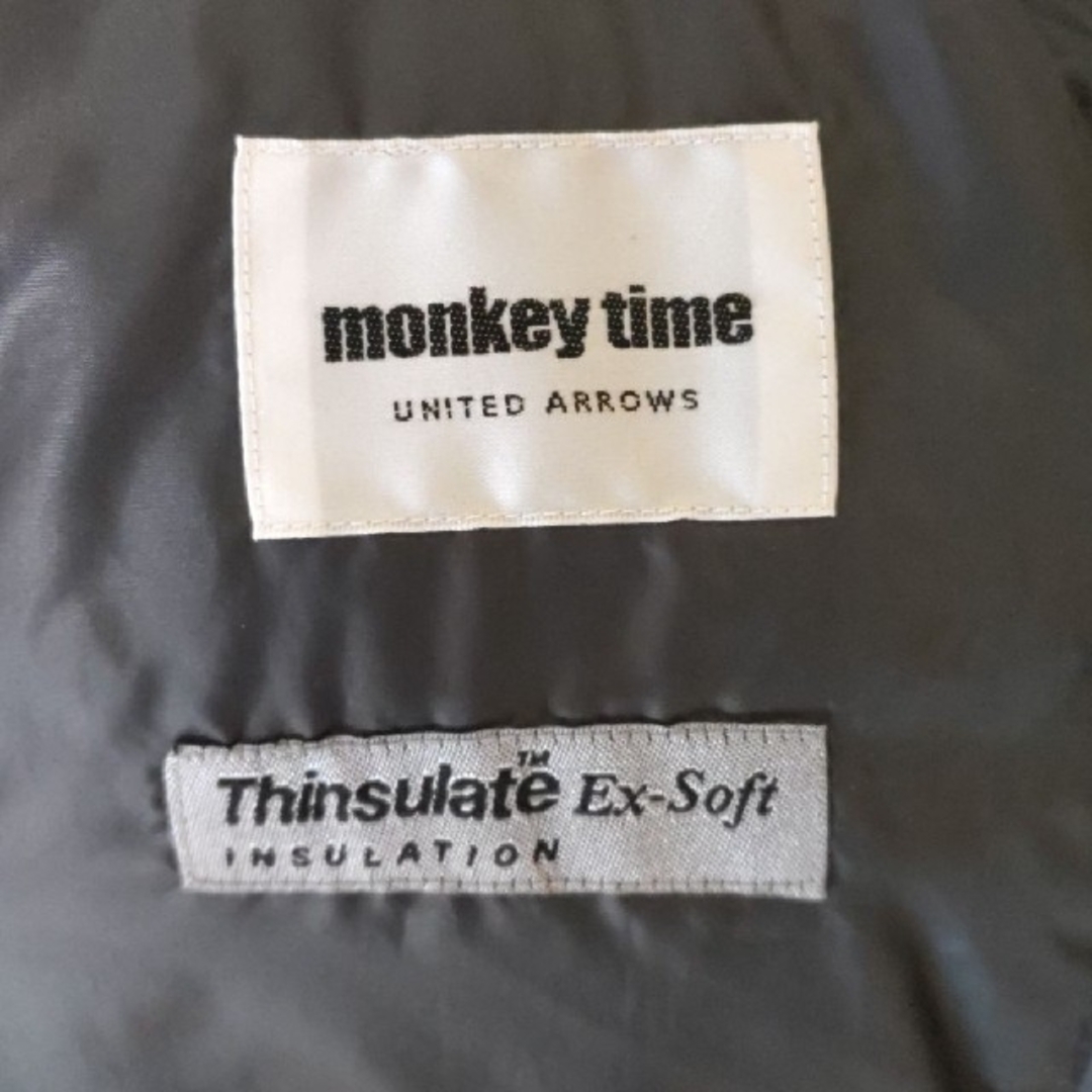 UNITED ARROWS(ユナイテッドアローズ)の「monkey time」2wayタイプシンサレートダウンジャケット  ブラック レディースのジャケット/アウター(ダウンジャケット)の商品写真