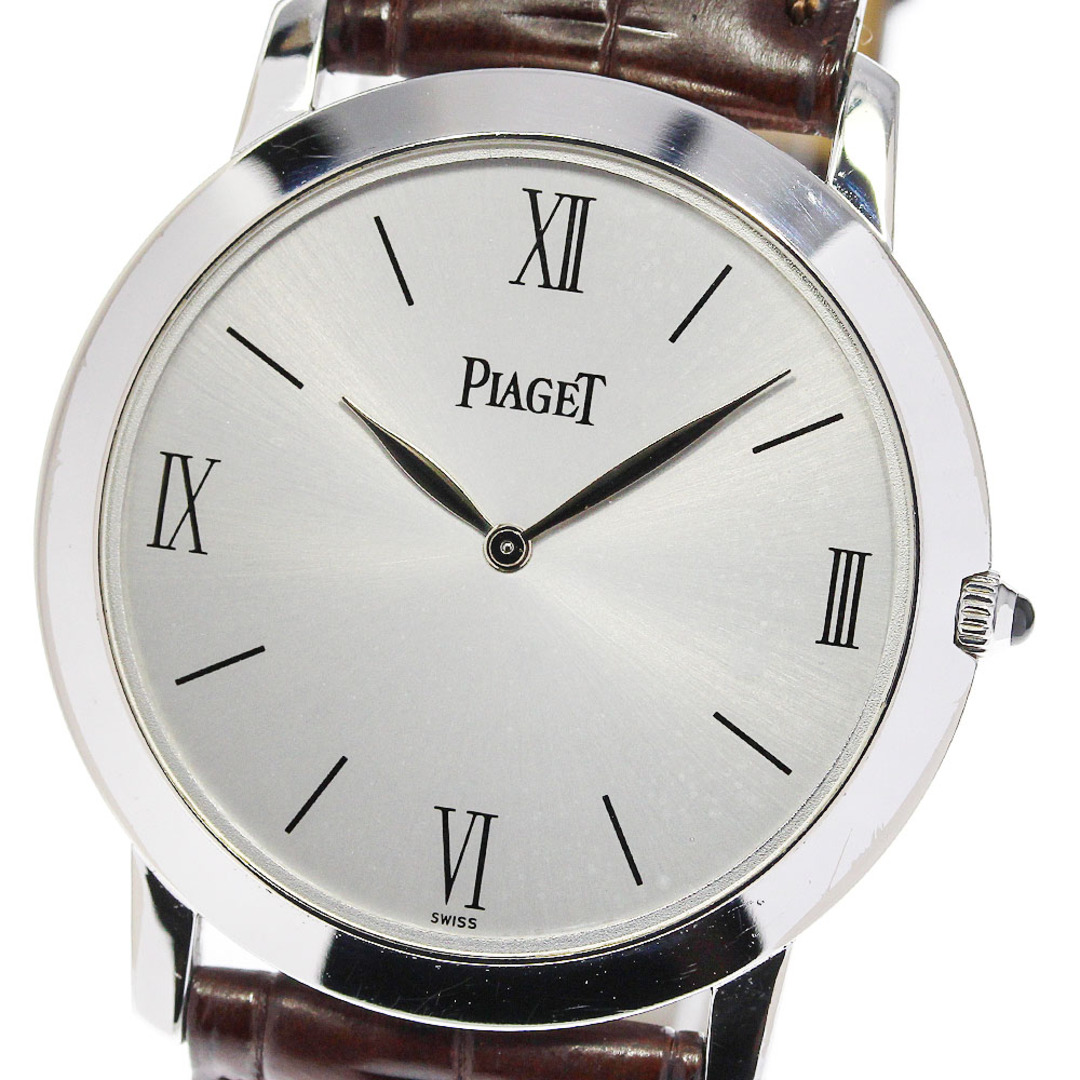 【PIAGET】ピアジェ エクストラプレート メカニカル K18WG 9920 手巻き メンズ_701277【ev15】