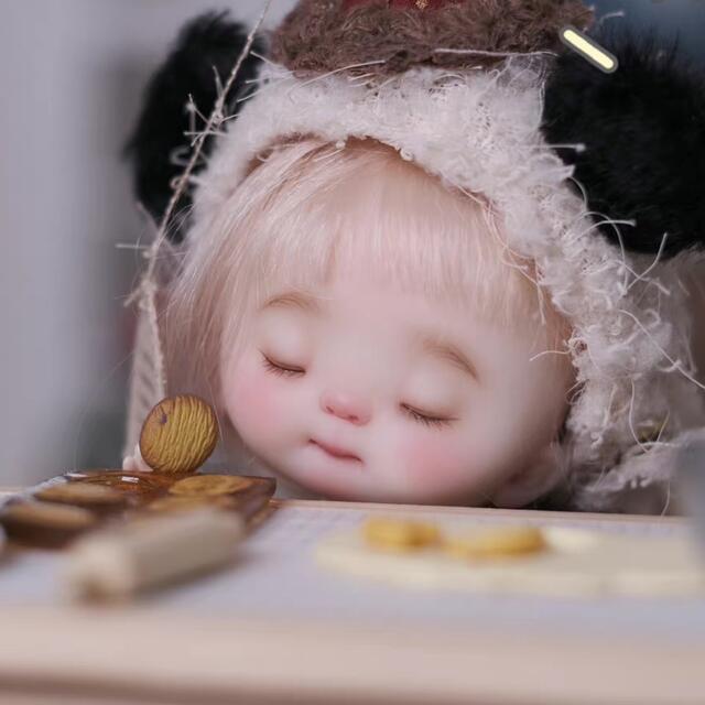 オビツ11ドール創作人形ob11ドール粘土ドールヘッドのみ ハンドメイドのぬいぐるみ/人形(人形)の商品写真
