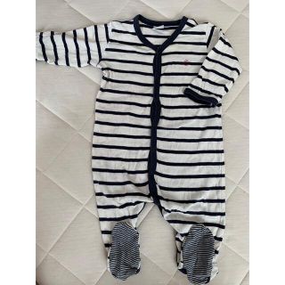 プチバトー(PETIT BATEAU)のプチバトー　ロンパース　6m 67cm(ロンパース)