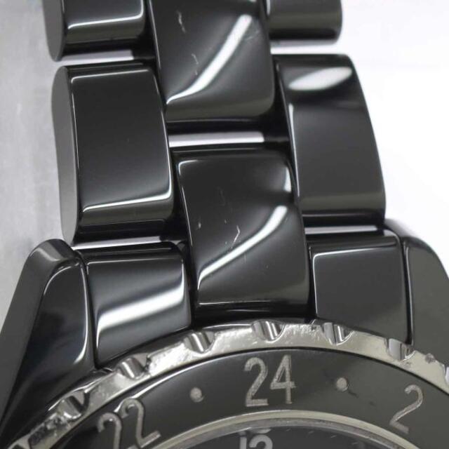 CHANEL(シャネル)のシャネル CHANEL J12 GMT H2012 メンズ 腕時計 デイト ブラック 文字盤 セラミック オートマ 自動巻き 90139430 メンズの時計(腕時計(アナログ))の商品写真