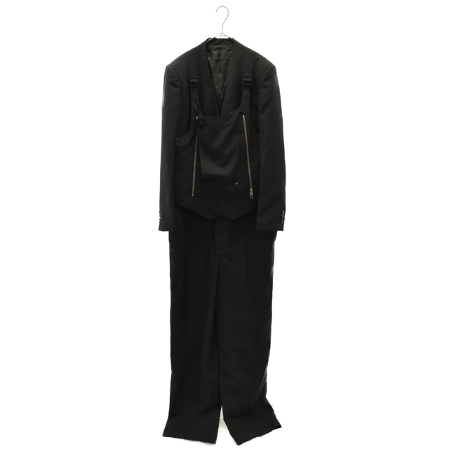 FACETASM ファセッタズム 21SS TUXEDO JUMPSUIT KGO-PT-M19 タキシードタイプ ジャンプスーツ セットアップ ブラック