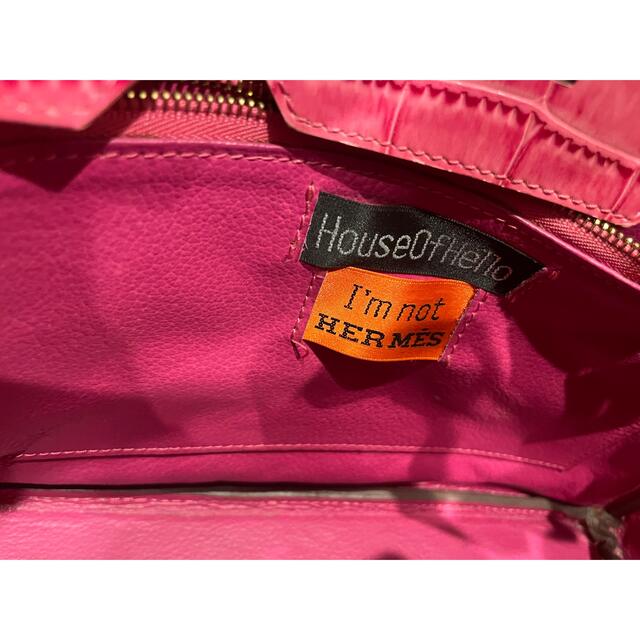 HOUSEOFHELLO I'm not hermes トートカバン　ピンク