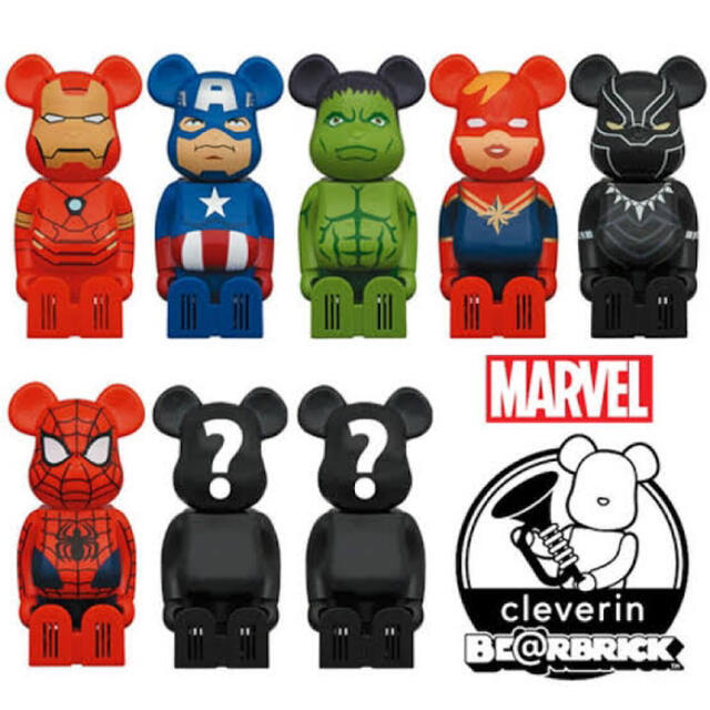 BE@RBRICK(ベアブリック)のTakashiさん専用　クレベリン　ベアブリック　マーベル　64体　8箱セット エンタメ/ホビーのフィギュア(アメコミ)の商品写真