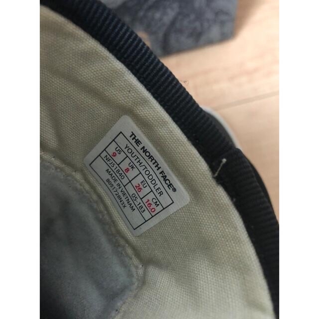 THE NORTH FACE(ザノースフェイス)のTHE NORTH FACE キッズ　レインブーツ　黒　16㎝ キッズ/ベビー/マタニティのキッズ靴/シューズ(15cm~)(長靴/レインシューズ)の商品写真